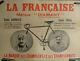 Affiche Ancienne Cycles La Francaise Champions Georget Friol
