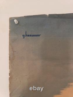 Affiche Ancienne De 1930 Signé G. Haeusser