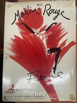 Affiche Ancienne De Publicité De Gruau Circa Bal Du Moulin Rouge Féerie