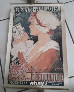 Affiche Ancienne Engrais Gaulois Signé Albert Matignon 54 CM Par 36 CM