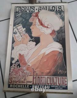 Affiche Ancienne Engrais Gaulois Signé Albert Matignon 54 CM Par 36 CM