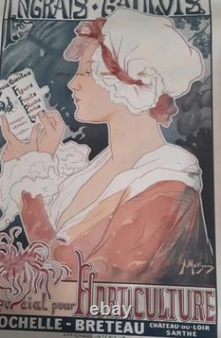 Affiche Ancienne Engrais Gaulois Signé Albert Matignon 54 CM Par 36 CM