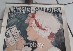 Affiche Ancienne Engrais Gaulois Signé Albert Matignon 54 CM Par 36 CM
