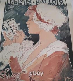 Affiche Ancienne Engrais Gaulois Signé Albert Matignon 54 CM Par 36 CM