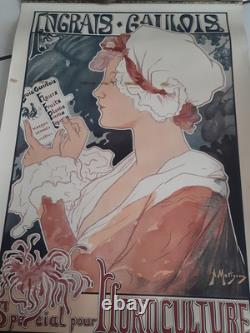 Affiche Ancienne Engrais Gaulois Signé Albert Matignon 54 CM Par 36 CM