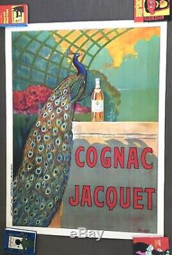 Affiche Ancienne Entoilee Cognac Jacquet