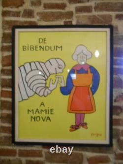 Affiche Ancienne Entoilee Et Encadree Raymond Savignac