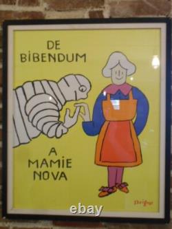 Affiche Ancienne Entoilee Et Encadree Raymond Savignac