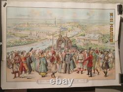 Affiche Ancienne Exposition De 1900 Paris
