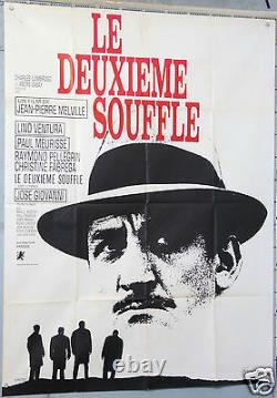 Affiche Ancienne Film 1966 Le Deuxieme Souffle Lino Ventura 120x160cm