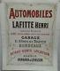 Affiche Ancienne Garage Automobile Lafitte Bordeaux Panhard Levassor