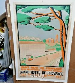 Affiche Ancienne Grand Hotel Saint Remy De Provence Tony