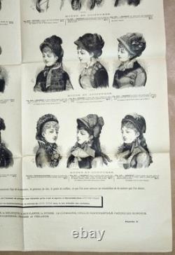 Affiche Ancienne Grands Magasins du Louvre Saison d'Hiver 1879
