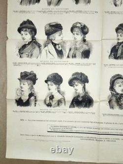 Affiche Ancienne Grands Magasins du Louvre Saison d'Hiver 1879