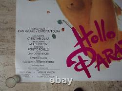 Affiche Ancienne Hello Paris Paradis Latin Brenot 1987 120 X 80 CM Cabaret