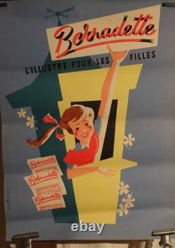 Affiche Ancienne Journal Bd Bernadette