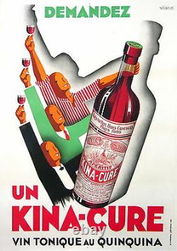 Affiche Ancienne Kina Cure Vin Tonique Au Quinquina CI 1930