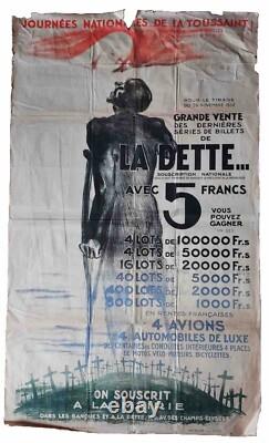 Affiche Ancienne La Dette 1932