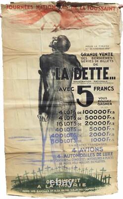Affiche Ancienne La Dette 1932