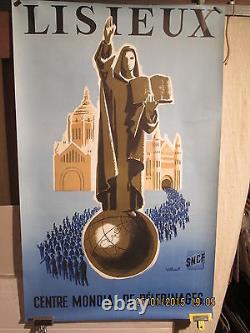 Affiche Ancienne Lisieux Villemot Vierge