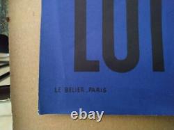 Affiche Ancienne Loterie Nationale De Grove 1955