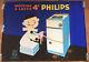 Affiche Ancienne Machine A Laver Philips Pierrot Seguin Circa 1960 120 X 160 Cm