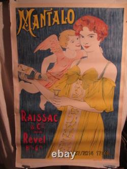 Affiche Ancienne Mantalo Femme Angelot