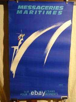 Affiche Ancienne Messageries Maritimes Deco
