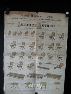 Affiche Ancienne Meubles Jardins Castres Astruc