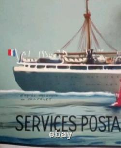 Affiche Ancienne Navigation Marseille/Côte Occiendentale D'Afrique