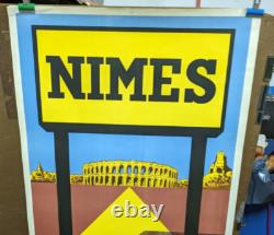 Affiche Ancienne Nimes Gard J Bouche Ateliers Brugier 1953
