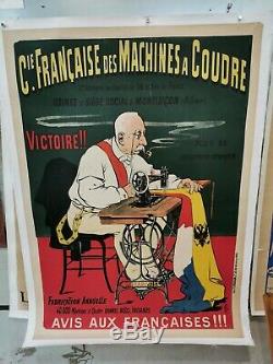 Affiche Ancienne Oge machine à coudre ca 1900 Bismark