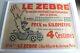 Affiche Ancienne Originale Automobile Le Zebre Suresne Puteaux Bizet