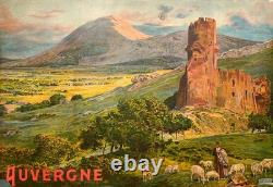 Affiche Ancienne Originale Auvergne T. Poilpot 1904