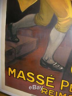 Affiche Ancienne Originale Auzolle Marcellin Champagne Masse