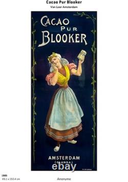 Affiche Ancienne Originale Cacao Pur Blooker Anonyme 1905