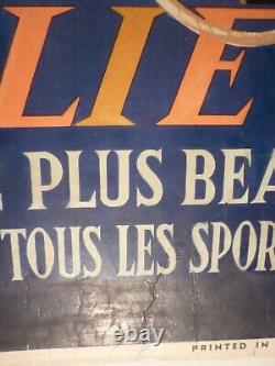 Affiche Ancienne Originale Cassandre Italie montagnes golf sport 1935 entoilée