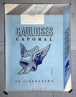 Affiche Ancienne Originale Gauloises Caporal -jacno 1984