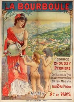 Affiche Ancienne Originale La Bourboule M. Simonidy 1890