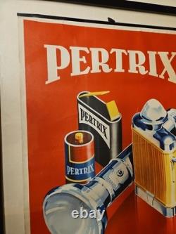 Affiche Ancienne Originale Lampe de poche PERTRIX allemand 1930-40