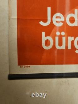 Affiche Ancienne Originale Lampe de poche PERTRIX allemand 1930-40