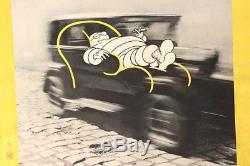 Affiche Ancienne Originale Michelin Superconfort 1932 Bib Bibendum Pneu Citroen