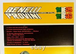 Affiche Ancienne Originale Moto Benelli 250 350 1965-1966 Champion D'italie