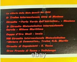 Affiche Ancienne Originale Moto Benelli 250 350 1965-1966 Champion D'italie