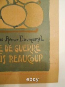 Affiche Ancienne Originale Propagande 1914-1918