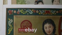 Affiche Ancienne Originale Pub Fil A Broder Cosmo Hong Kong C. 1945