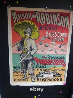 Affiche Ancienne Parapluies Robinson Lyon