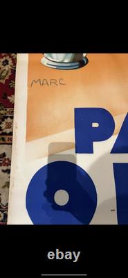 Affiche Ancienne Pastis Olive