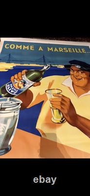 Affiche Ancienne Pastis Olive