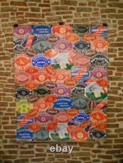 Affiche Ancienne Patchwork De Marques De Lessiveuses
